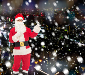 man in costume of santa claus
