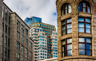Fototapeta premium Old architecture in Boston, Massachusetts.