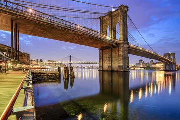 Schilderijen op glas Brooklyn Bridge in New York City © SeanPavonePhoto