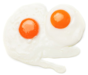 Two fried eggs, sunny side up
