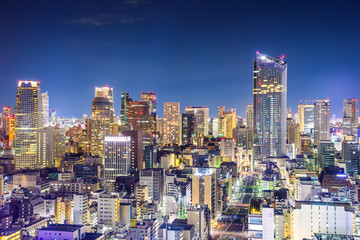 Fototapeta na wymiar Tokyo, Japan Financial District Cityscape in Shiodome District