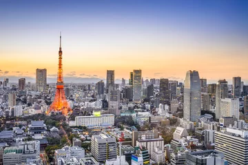 Foto op Plexiglas Tokyo, Japan Skyline © SeanPavonePhoto