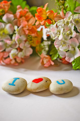 I love you on the stone