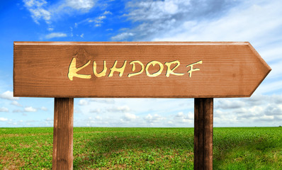 Strassenschild 30 - Kuhdorf