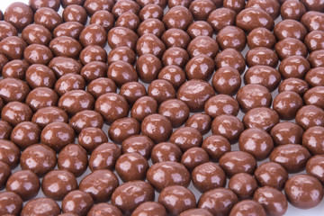 chocolate balls. chocolate balls on a background