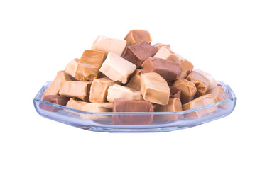 candies. caramel candies. caramel candies on a background. caram
