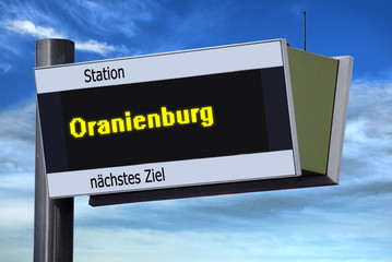 Anzeigetafel 6 - Oranienburg