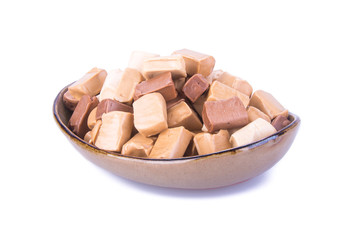 candies. caramel candies. caramel candies on a background. caram