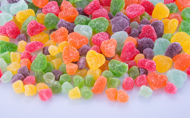 candies. jelly candies on a background. jelly candies on a backg