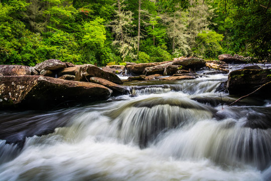 Cascades on Little River, in Dupont State Forest, North Carolina