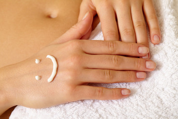 Naklejka premium Hand care