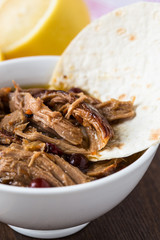 Braised pork,  tender and falling apart