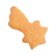 Gingerbread isolated on white background