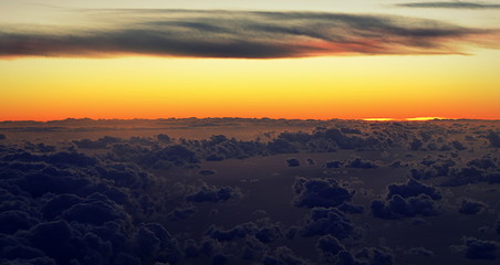 nuages ,,,vue aérienne