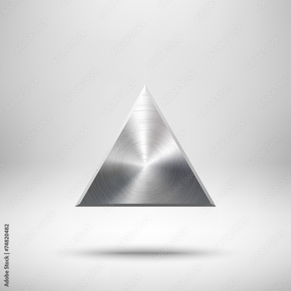Poster abstract triangle button template