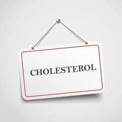 cholesterol hanging sign