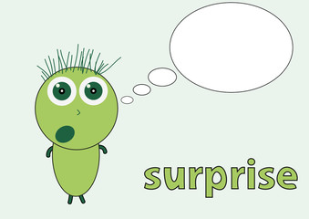 The surprised little man