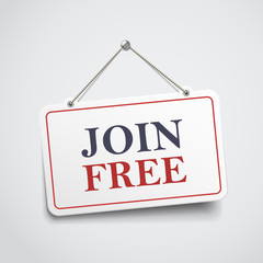 join free hanging sign