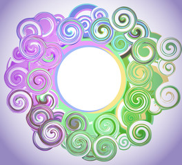 abstract colored background with swirls