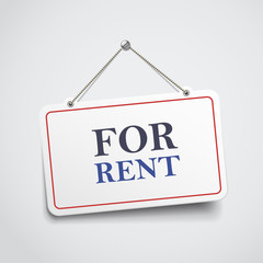 for rent hanging sign