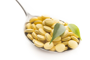 Herbal spoon pill.