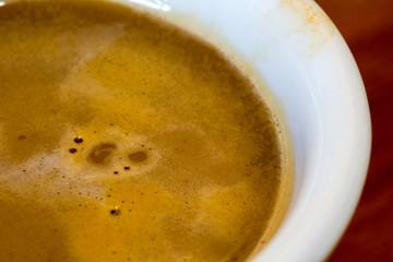 italian coffee close up