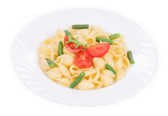 Pasta shells with vegetables