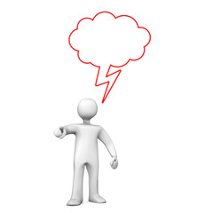 Crying Manikin Speech Bubble