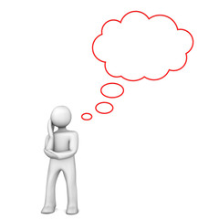 Manikin Thought Bubble