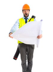 architect with plan