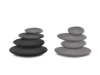 balanced stone towers