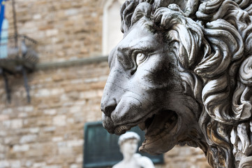 Sculpture of the Renaissance in Piazza della Signoria 
