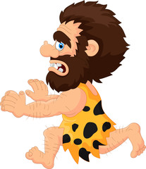 Caveman running