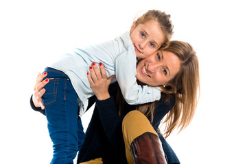 Mother and daughter together