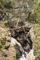 hikers in djavolji prolaz canyon
