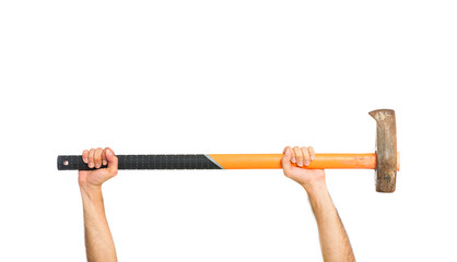 Ax over isolated white background