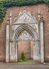 gothic portal in Ravenna, Italy