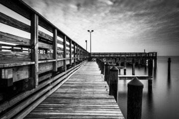 Long exposure taken on the pier in Chesapeake Beach, Maryland.