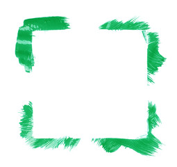 Square frame made with brush strokes