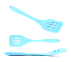 Cooking silicone spatula isolated
