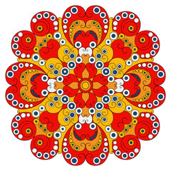 Round ethnic pattern