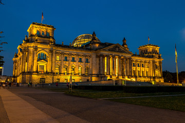 Fototapeta na wymiar Reichstag building in Berlin, Germany