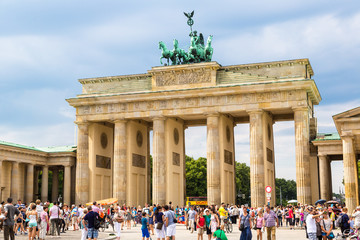 Brandenburg Gate in Berlin - Germany - obrazy, fototapety, plakaty