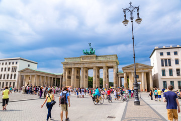Naklejka premium Brandenburg Gate in Berlin - Germany