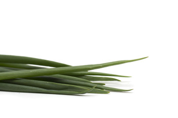 Pods of green onions. Photo. Background.