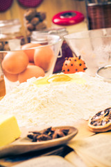 Preparing Christmas iced gingerbread dough Ingredients recipe ki