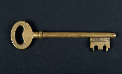 door key placed on black fabric