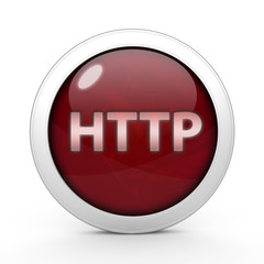 http circular icon on white background