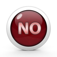 no circular icon on white background