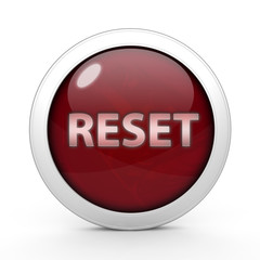 reset circular icon on white background